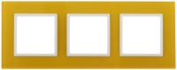 ЭРА 14-5103-21 Elegance Желтый/белый Стекло Рамка 3-ая