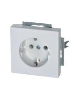 ABB BJE Solo/Future Белый бархат Розетка с/з