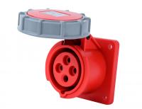 Dekraft Розетка для скрытой проводки 3Р+РЕ 32А 380В IP67 РЩ-103