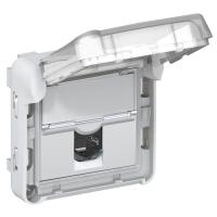 Legrand Plexo Розетка RJ 45 кат. 5е  UTP  IP55 с закрытым клапаном  IK 07 - LCS2