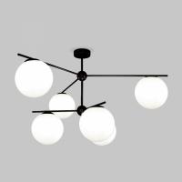 Потолочный светильник со стеклянными плафонами 60147/6 черный Eurosvet Marbella