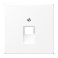 JUNG LS 990 Белый матовый Плата для одного модуля, фиксация винтом