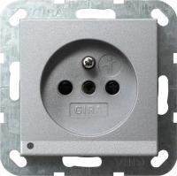 Gira Розетка с зазем штыр защ от дет LED подс