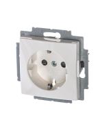 ABB BJB Basic 55 Бел Розетка с/з с защитными шторками