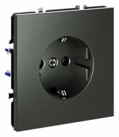 Розетка встраиваемая VOLTUM S70 с заземлением 16А, (титан)