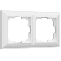 Рамка из пластика на 2 поста Fiore белый W0022201