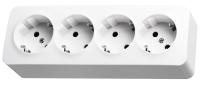 Jasmart FS Белый Розетка 4-ая со шт, накладного монтажа, 16AX 250V~