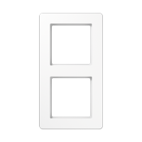 JUNG A Flow Белый Рамка 2-ая для вертикальной и горизонтальной установки