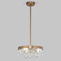 Подвесная люстра с хрусталем 60165/3 латунь Eurosvet Sophie