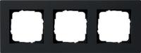 Gira E2 Черный Рамка 3-ая