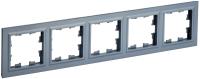 IEK BRITE Рамка 5-мест. РУ-5-БрМ мар.