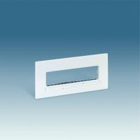 Simon 27 Белая Рамка однорядная для 4 широких или 8 узких мех., с суппортом