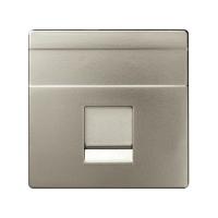 Simon S82 Concept Розетка прямая для передачи данных со шторкой на 1 разъем RJ45 цвета матовая шампань