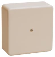 IEK Коробка КМ41212-02 распаячная для о/п 79х79х23 мм слоновая кость (6 клемм 6мм2)