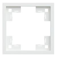 Одноместная рамка, белый сатин (35810 MW)