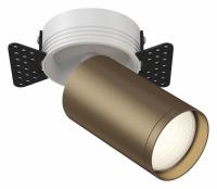 Встраиваемый светильник (Набор) C058CL-1WBZ(C058CL-01W(1шт.), TRA020-01BZ(1шт.), DLA048-01W(1шт.)) Maytoni Focus S