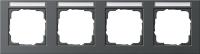 Gira E2 Антрацит Рамка 4-ая горизонтальная с полем для надписи