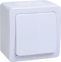 IEK GERMES PLUS ВС20-1-0-ГПБ Выключатель 1кл о/у IP54 (цвет клавиш: белый)