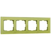 Рамка на 4 поста (фисташковый) WL01-Frame-04