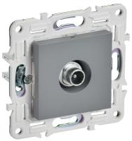 IEK SKANDY Серый Розетка TV проходная SK-A17Gr