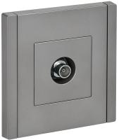 IEK FORTE&PIANO Сталь Розетка TV оконечная FP528