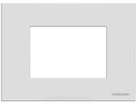 ABB NIE Zenit Серебро Рамка итальянский стандарт на 3 модуля