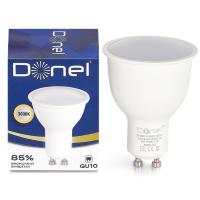 Donel Светодиодная лампа 9Вт, MR16, 220В, GU10, 3000K, 720Лм, Ra>80, 110°, D50хH65мм, Dim Triac, DN03004W9GU10Dim