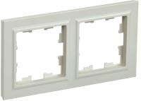 IEK BRITE Рамка 2-мест. РУ-2-БрКр беж.