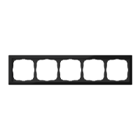 Systeme Electric ArtGallery Pure Органическое стекло Черный Рамка 5-ая