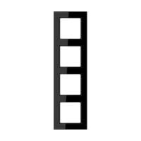 JUNG Рамка 4-кратная, чёрный