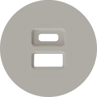 Donel Накладка для розеток USB, матовый кашемир, серия D16, DO28635