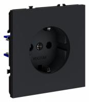 Розетка встраиваемая VOLTUM S70 с заземлением 16А, (графит)