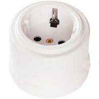 BIRONI Лизетта Пластик Белый Розетка с/з