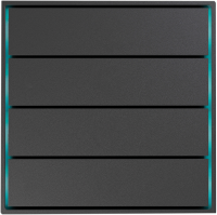 Donel Сенсорный кнопочный модуль KNX, 4 группы, метеорит, DPF8371MB