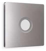 Лицевая панель ALFA (Сталь матовый) для TV розетки QUANT AP5130