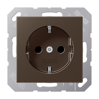 JUNG A 500 Мокко Штепсельная розетка SCHUKO 16А / 250В пружинные зажимы дюропласт