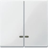 SE Merten SM Бел глянец Клавиша 2-ая с подсветкой