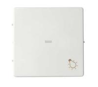 Simon S82 Concept Матовый белый, Клавиша для выключателя с подсветкой и пиктограммой "свет"