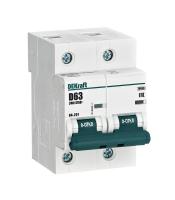 DEKraft Автоматический выключатель 2Р 63А х-ка D ВА-201 10кА