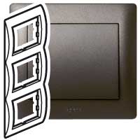 Legrand Galea Life Темная Бронза Рамка 3-я верт