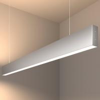 Линейный светодиодный подвесной двусторонний светильник 103см 40Вт 4200К матовое серебро 101-200-40-103 Elektrostandard Grand a041521