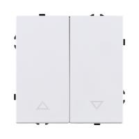 Механизм управления жалюзи 2-клавишный, белый матовый Kollinger Eclipse EC-013WH