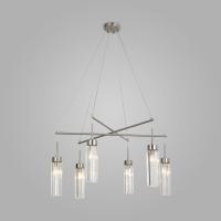 Подвесной светильник со стеклянными плафонами 60163/6 никель Eurosvet Gilian
