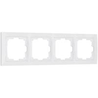 Рамка из поликарбоната на 4 поста Snabb Basic белый W0042001