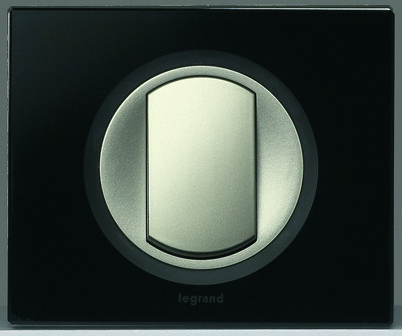 Legrand Celiane Черное стекло Рамка 1ая