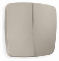 Лицевая панель OMEGA (Серо-бежевый матовый) для 2-кл выключателей QUANT OP3630