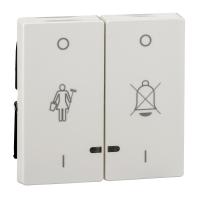 SE Merten SM Бел Клавиши "перечеркнутый звонок", "горничная" с окошком для световой индикации