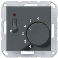 JUNG Матовый Антрацит Крышка для регулятора подогрева пола