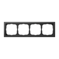 Systeme Electric ArtGallery Pure Металл Оникс Рамка 4-ая