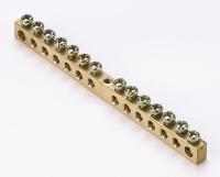 DEKraft ШН-101 Шина нулевая 14 групп/крепеж по центру, сеч. 6x9 мм, 100А